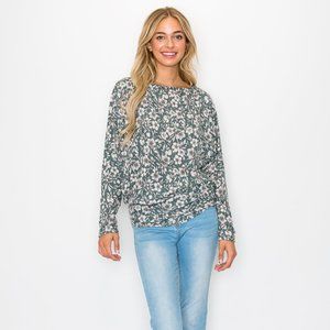 Flower printed dolman